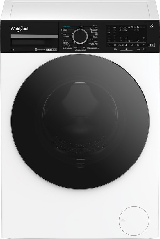 Whirlpool WPM 27W ADS BE - Wasmachine - Voorbelading - 12 kg - 1400 RPM - Wit