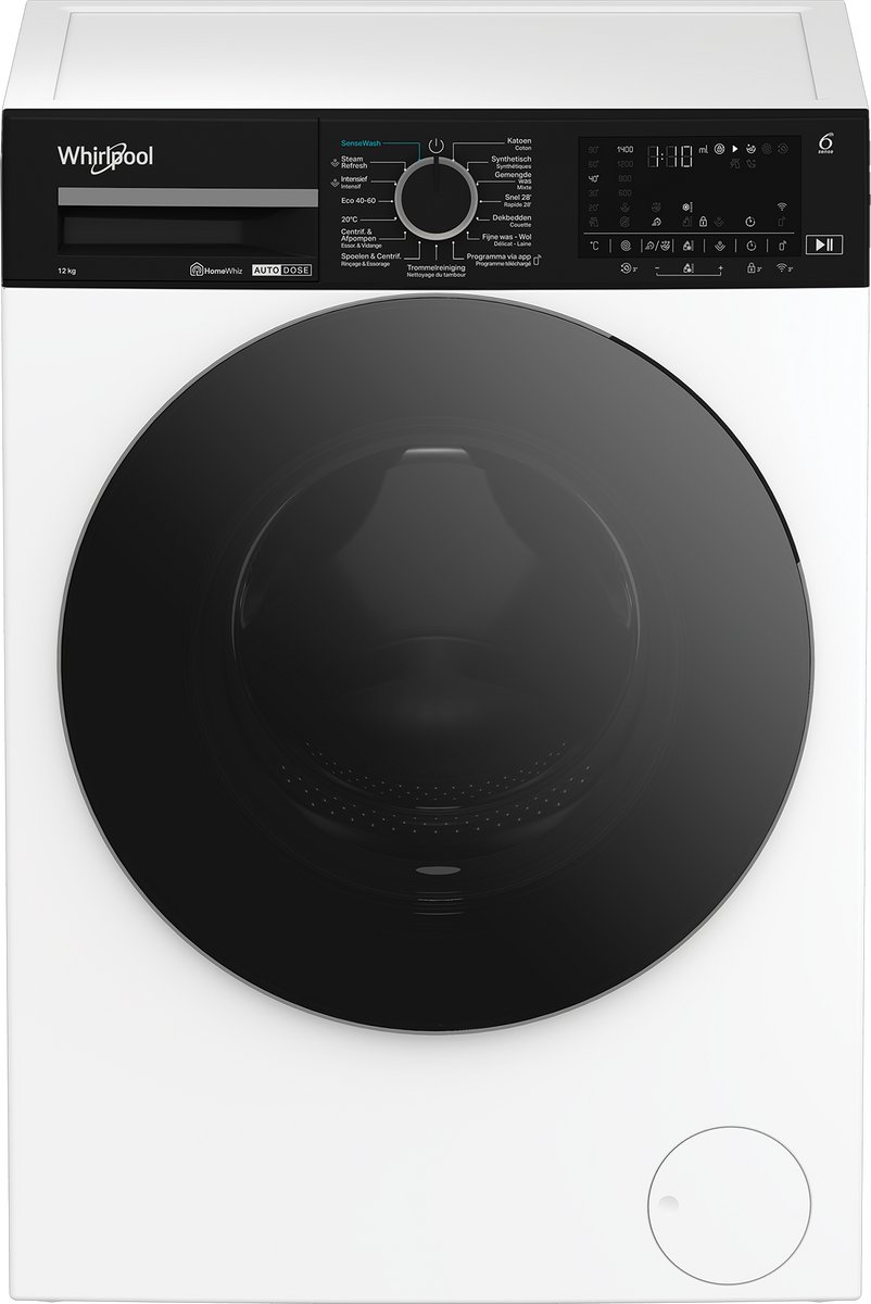 Whirlpool WPM 27W ADS BE wasmachine - Voorbelading - 12 kg - 1400 RPM - Wit — afbeelding 3
