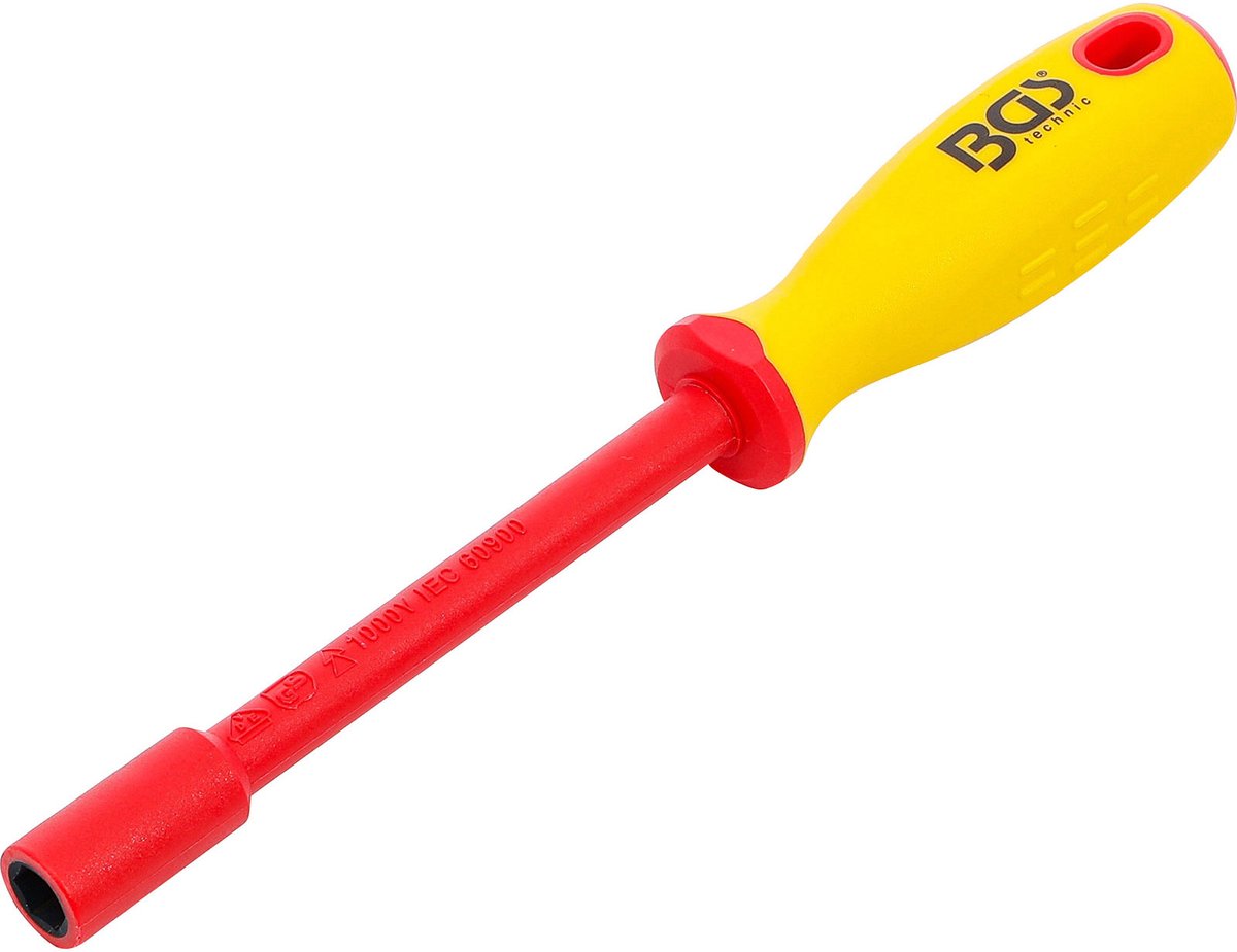 BGS VDE-Dopsleutel-Schroevendraaier Zeskant SW 9 mm Bladlengte 125 mm - 71089