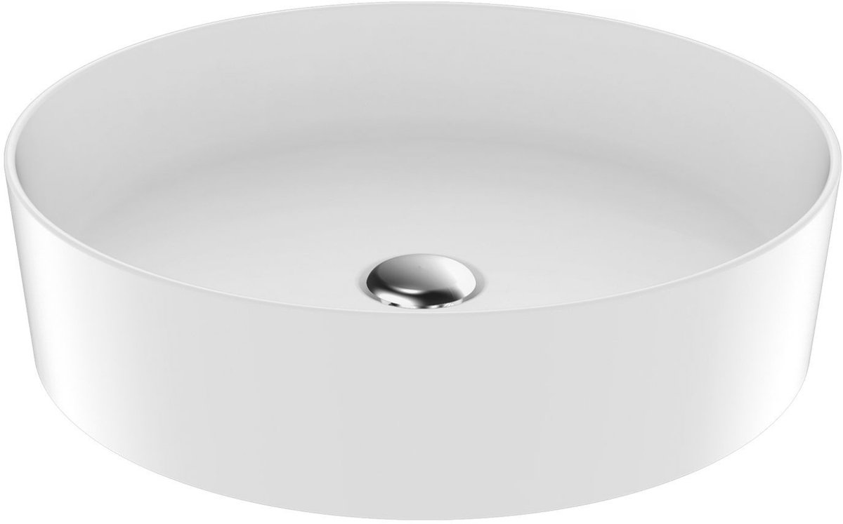 Creavit Loop Opbouw Waskom – 45 cm – Mat Wit