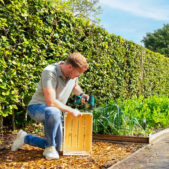 VONROC Perceuse-visseuse sans fil 20V - 19 positions de vis + position de perçage - Incl. 2 embouts - Incl. Batterie 2,0 Ah et chargeur rapide