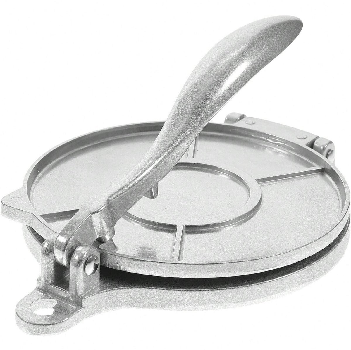 Tortilla pers-22cm-Roti Maker-Aluminiumlegering -Taco press-Zilver22