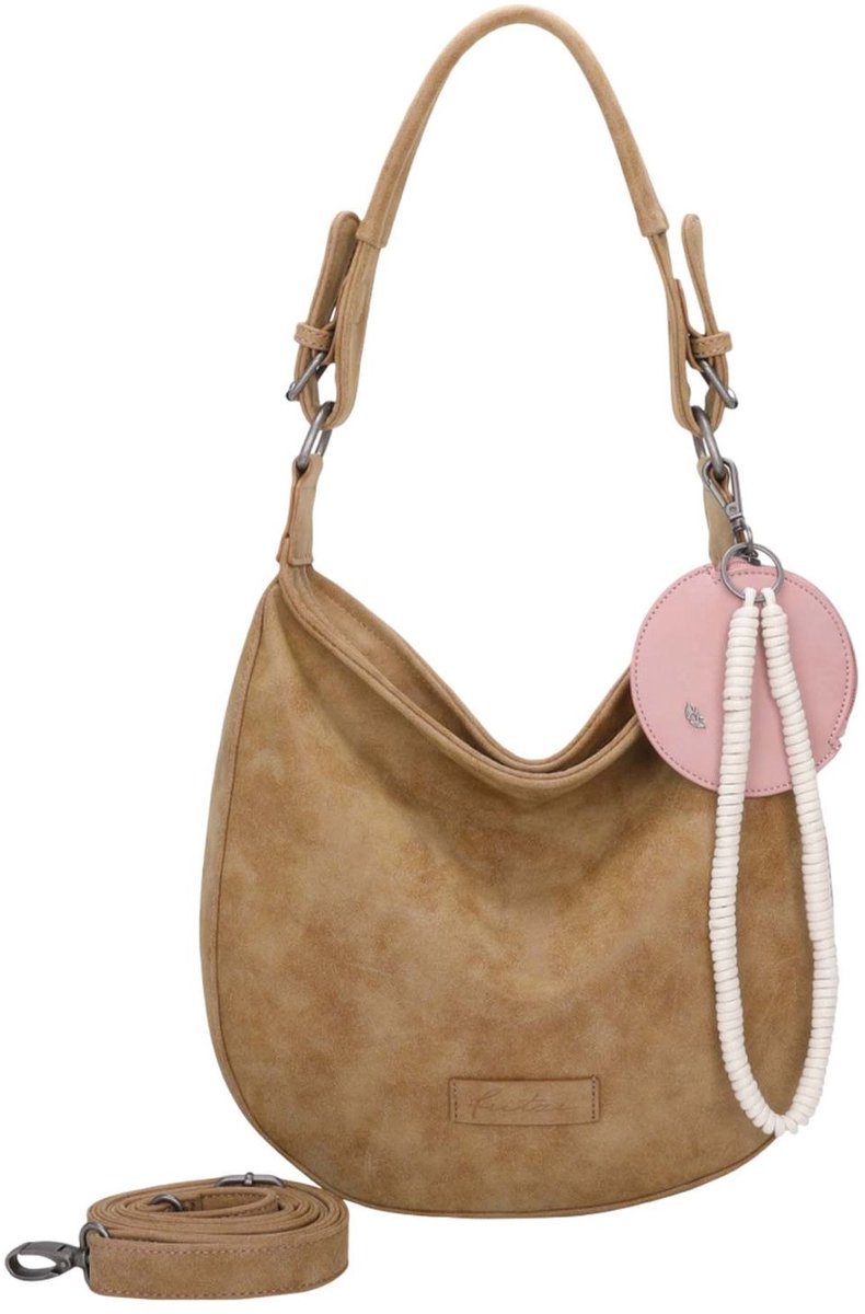 Fritzi aus Preußen schoudertas Fritzi Hobo Vintage Shoulder Bag Cracker Lichtbruin