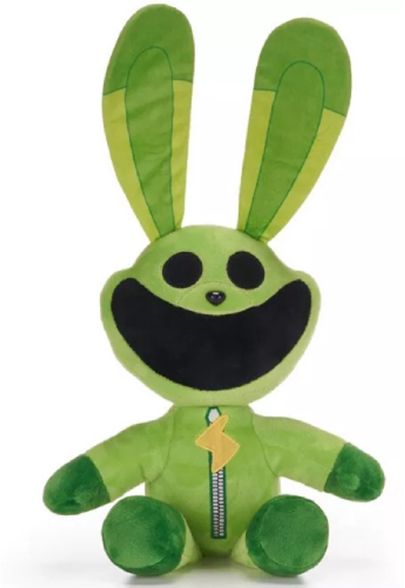 Poppy Playtime Smiling Critters (Groen) Pluche Knuffel 32 cm - Monster Knuffels - Speelgoed voor Kinderen Jongens Meisjes - Roblox Game Plush Toy - Huggy Wuggy & Kissy Missy