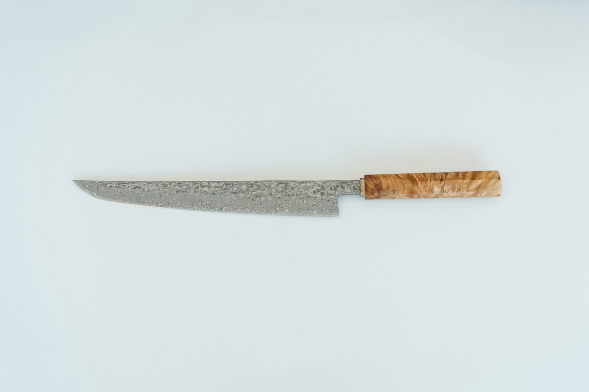 JI Damascus Chefmes - Vleesmes - Keukenmes - Professioneel Koksmes - 27cm (10.6 inch)