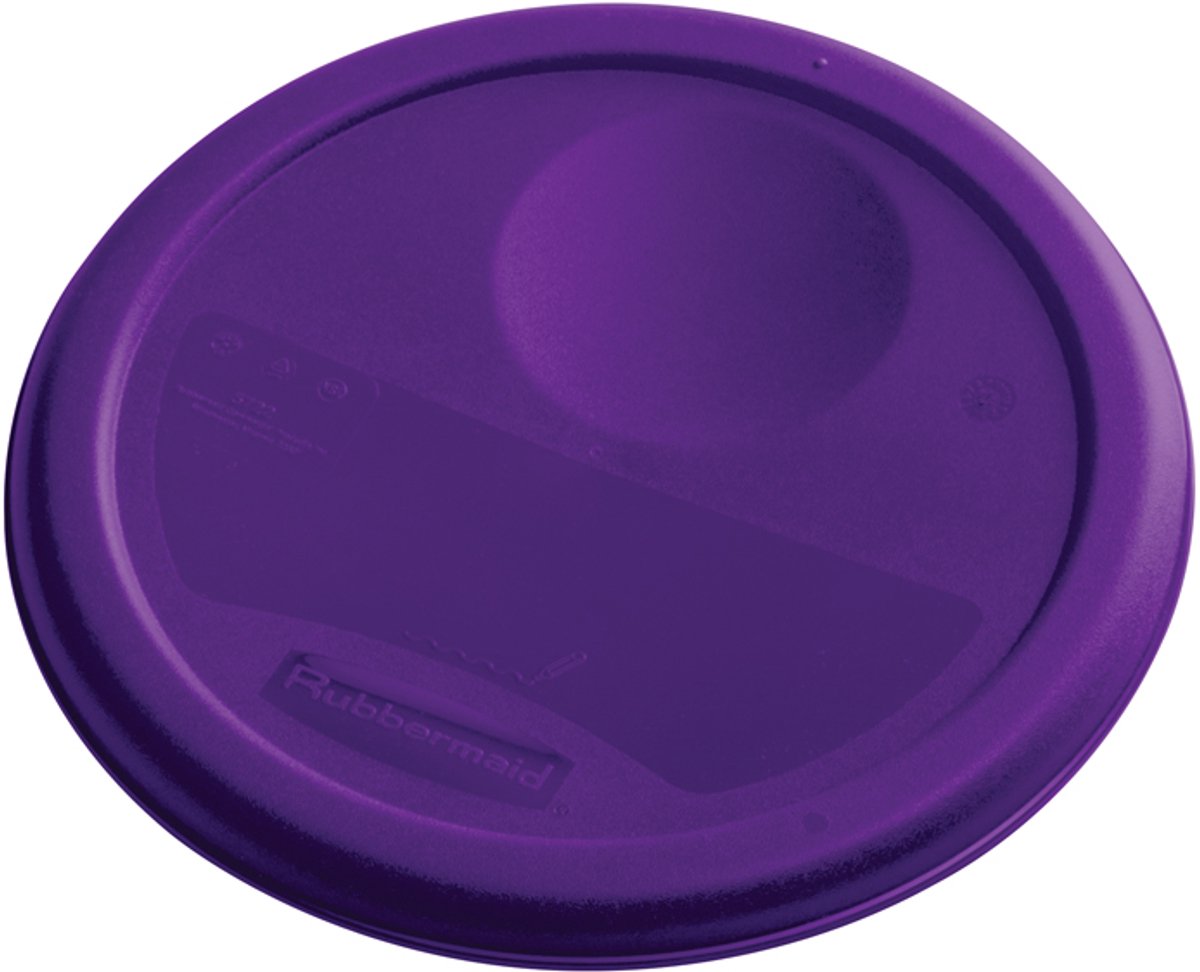 Rubbermaid Deksel voor ronde container 3,8 liter Allergenen - Kunststof - Paars - HACCP