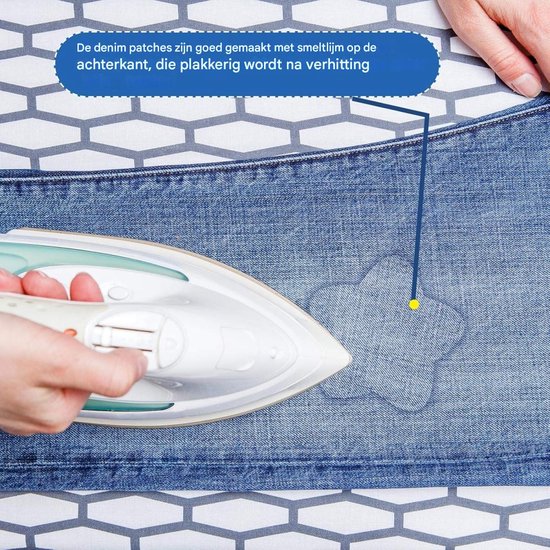 EXCITAT Jeans patches - Reparatieset voor kleding - Geschikt voor voeringen van jeans en kledingreparaties - 20 kussentjes van Merkloos — afbeelding 3