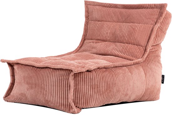icon - Dolce Kinderzitzak Stoel - Ribfluweel Fauteuil - Oud roze