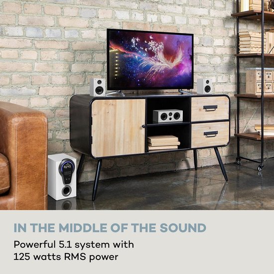 5.1-kanaals Surroundsysteem met 125 Watt RMS en Bluetooth functionaliteit van Merkloos — afbeelding 3