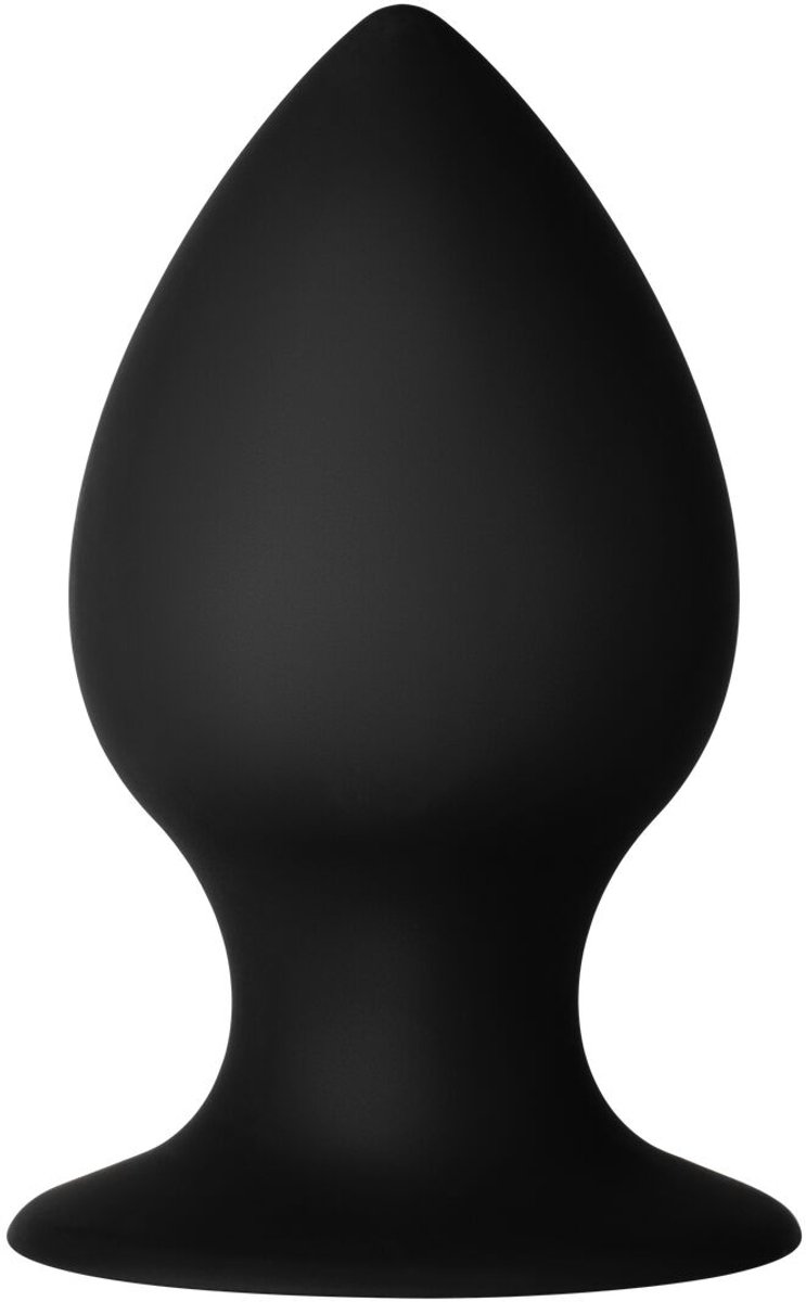 Forto F-98 Cone Medium Anaalplug - Zwart - 9.3 cm