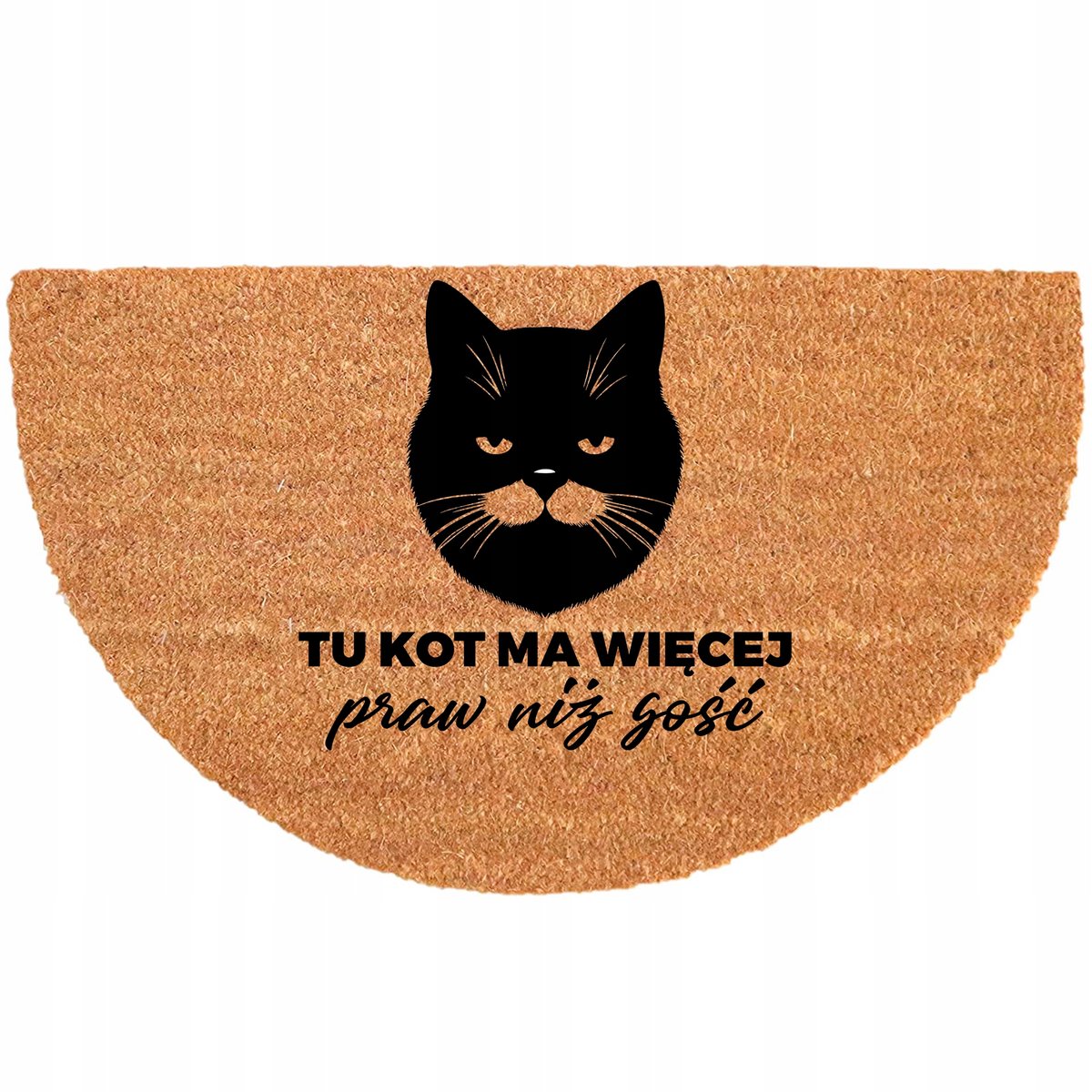 Halvemaan Kokosmat Deurmat Antislip 40x70cm Beige Duurzaam