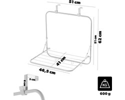 KADAX Wanddroger 51x41x55cm