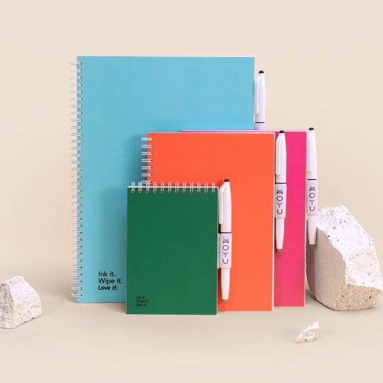 MOYU - Pitch Black Notebook - Carnet effaçable A6 Hardcover