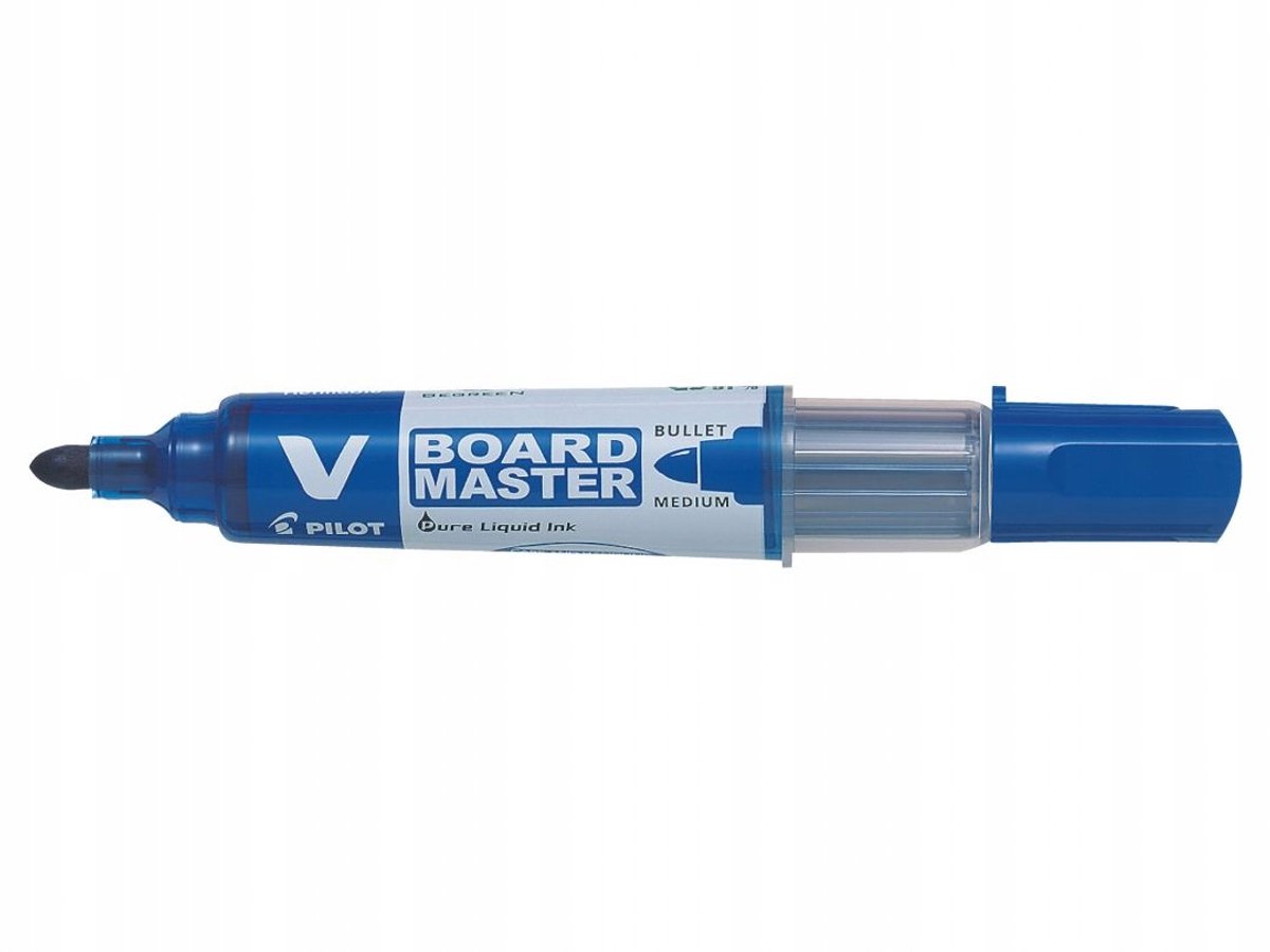 Pilot V-Board Master Marker Blauw - Vloeibare Inkt, Navulbaar