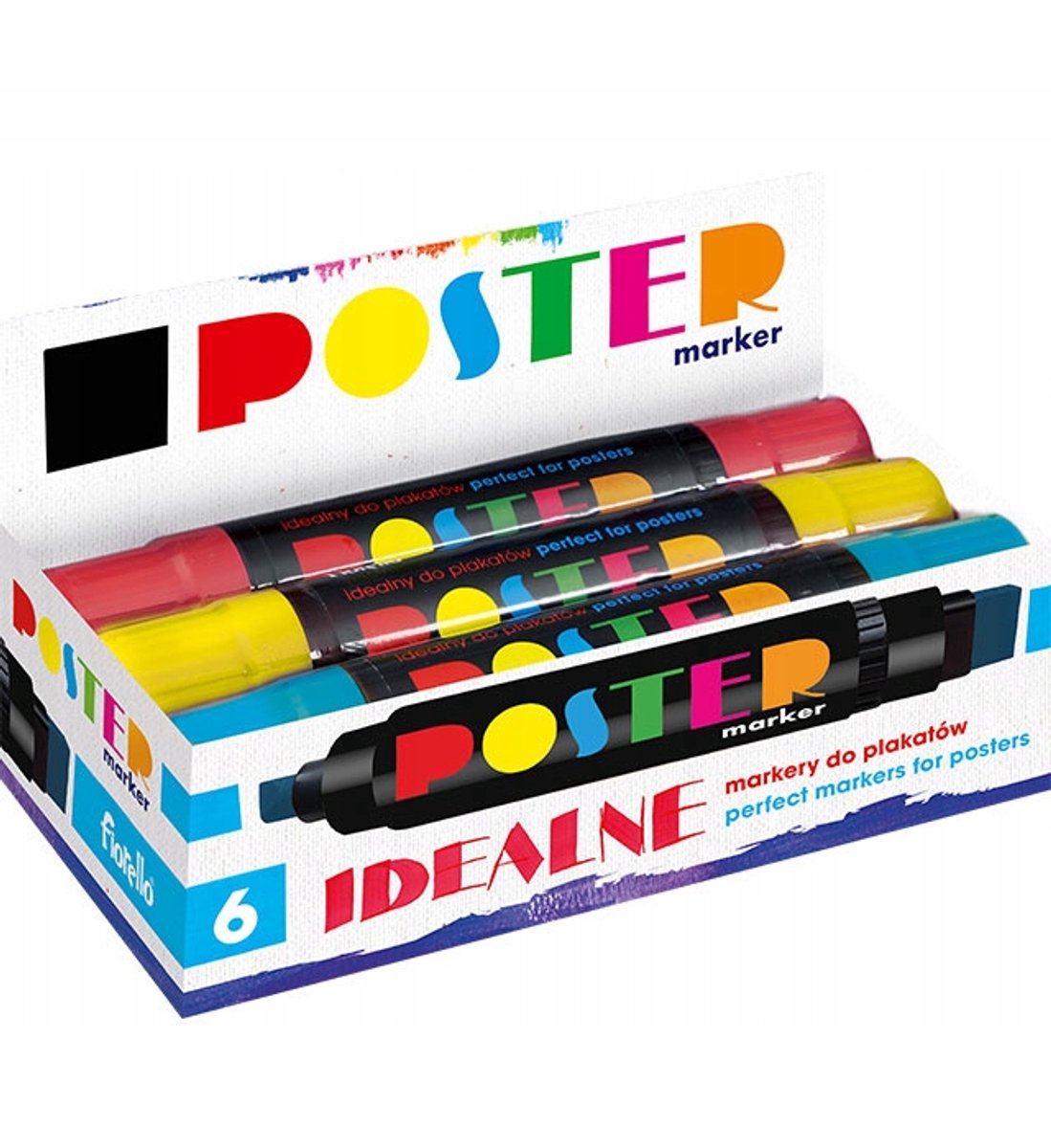 Fiorello Poster Markers GR-1712 - Set van 6 kleuren