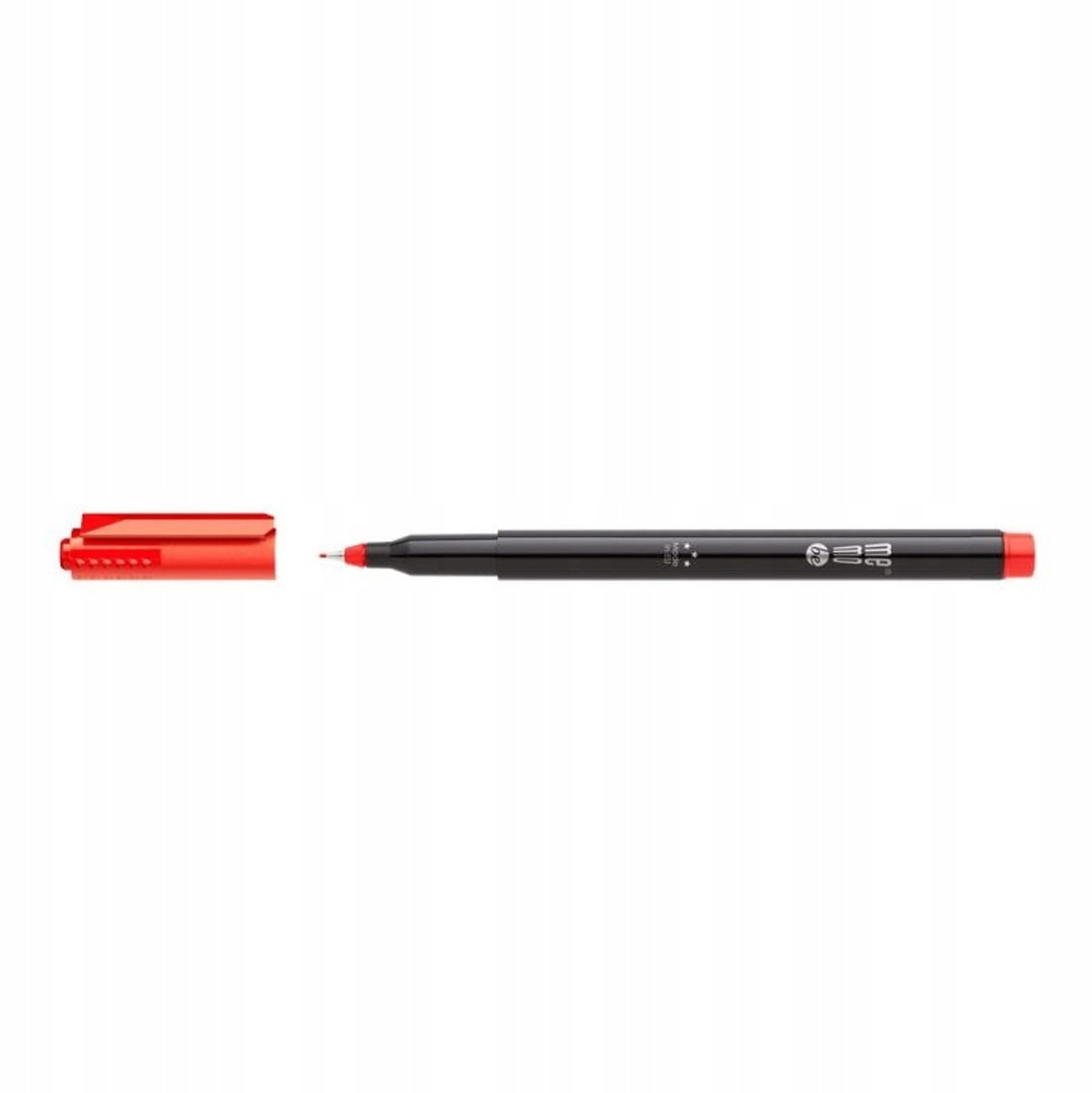 Memobe MM250 Permanente Marker, Fijne Punt 0,3 mm, Rood