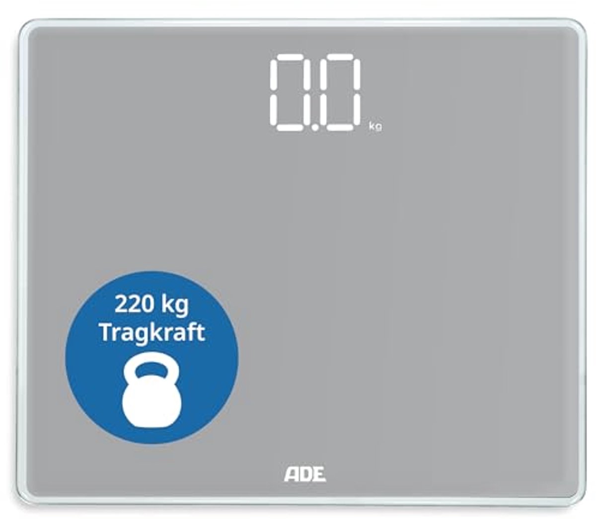 Digitale Badkamerweegschaal tot 220 kg - XXL Display en Nauwkeurige Metingen