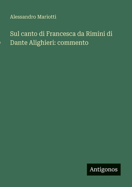 Sul canto di Francesca da Rimini di Dante Alighieri