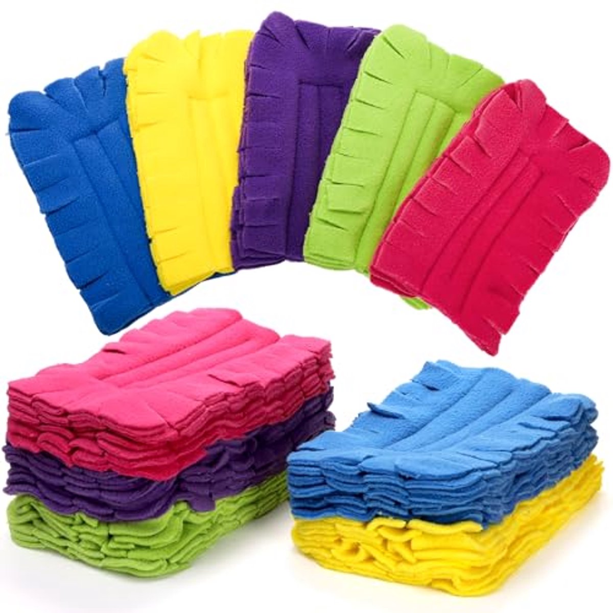 15 Stuks Herbruikbare Stofpads voor Stofzuiger - 360° Fleece Vullingen voor Effectieve Reiniging van Plafonds, Ventilatoren en Vloeren