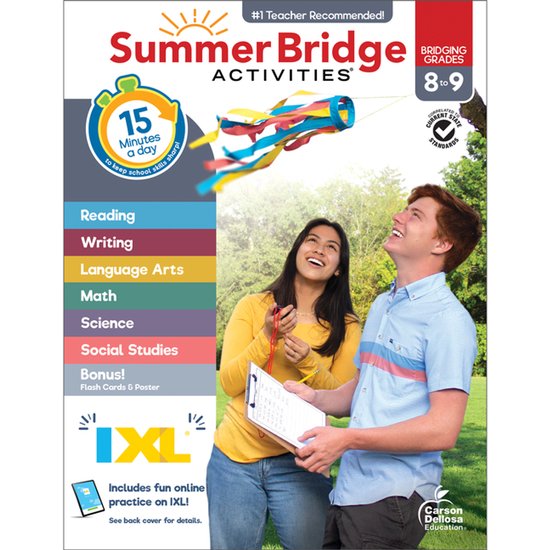 Summer Bridge Activities, Grades 8 - 9 - cover