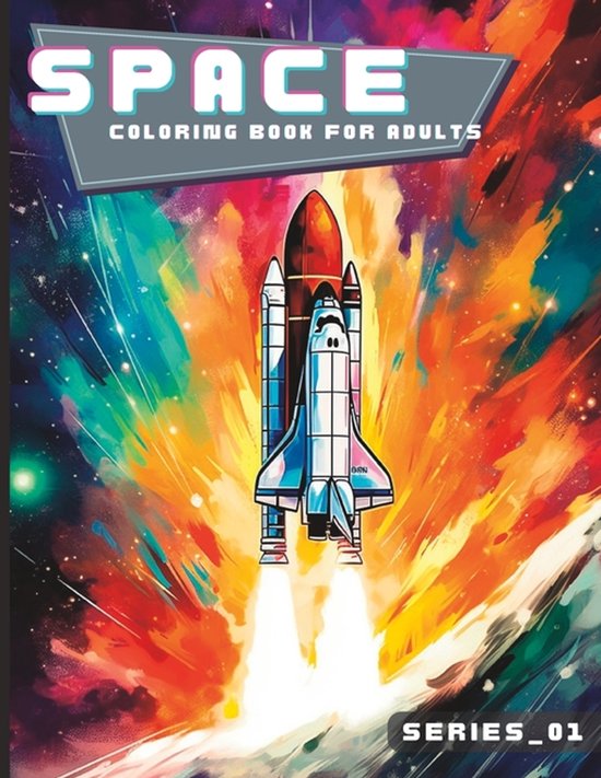 Space - Coloring Books- Space - Coloring Book for Adults - S ... - cover