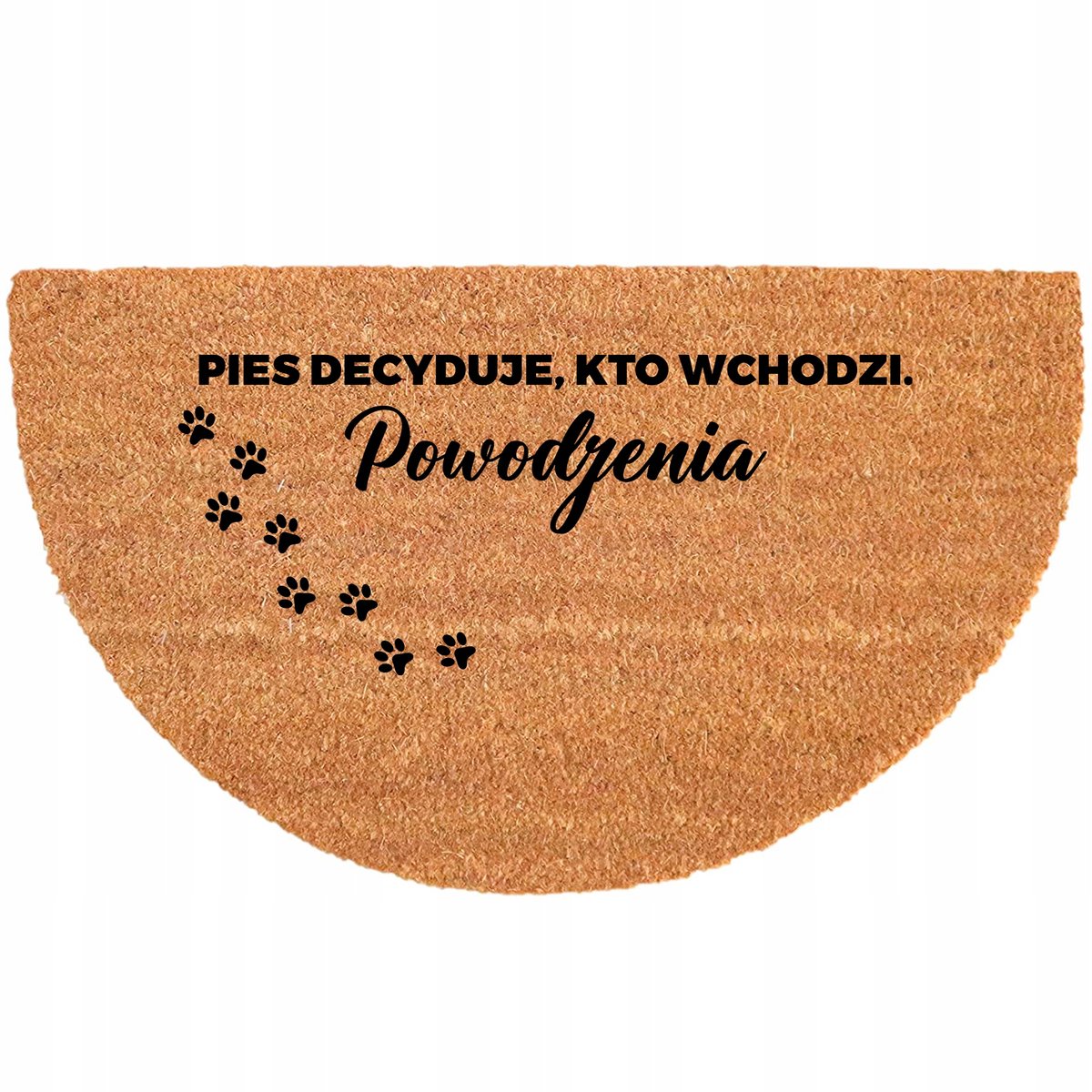 Kokosmat Deurmat Antislip 40x70cm Halfrond Eco