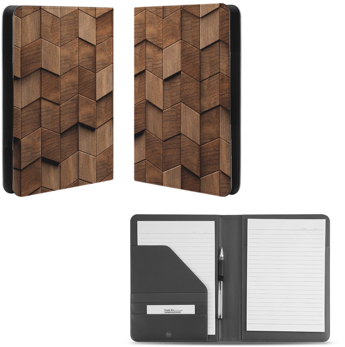 Unieke A5 Map | A5 Schrijfmap - B2C Telecom | Wooden Cubes Design