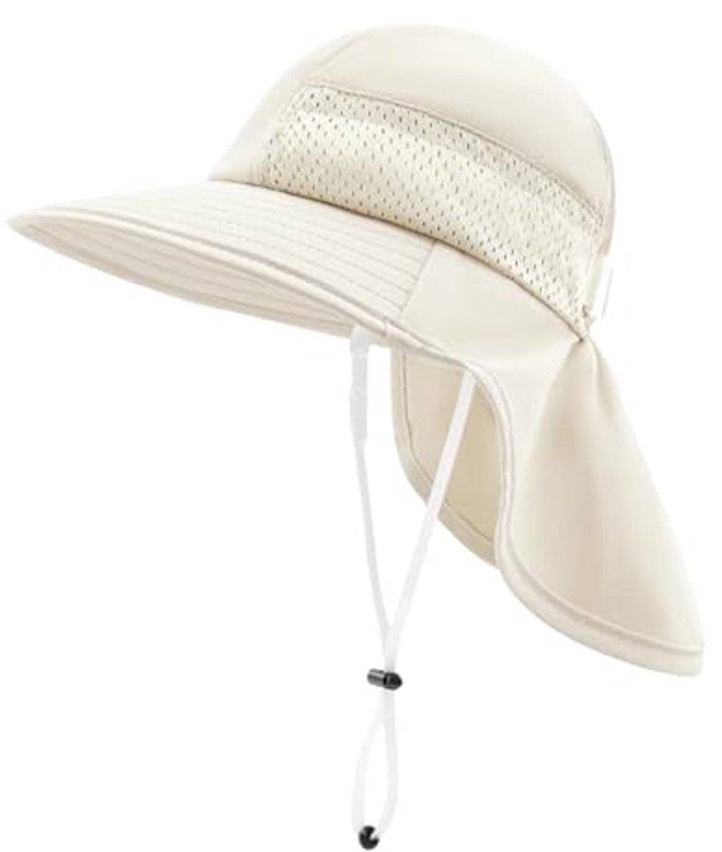 Image of Ademend Baby Zonnehoed met Nekbescherming - Perfect voor de Zomer
