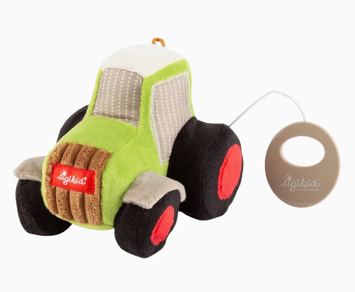 Sigikid Muziekknuffel Tractor - Old MacDonald had a farm - vanaf de geboorte