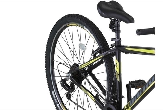 4 Motion MTB 29 Inch 46 cm Unisex 21V V-Brakes Zwart/Geel — afbeelding 4