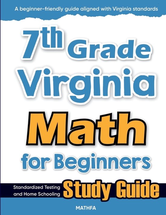 7th Grade Virginia Math for Beginners - cover
