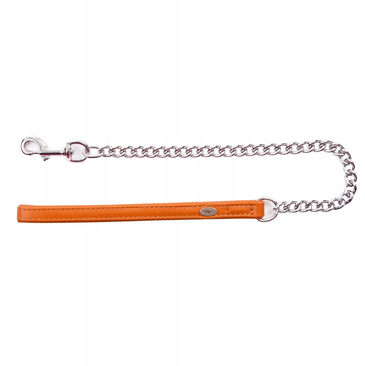 Dingo Leren Hondenlijn Ketting 78cm Cognac