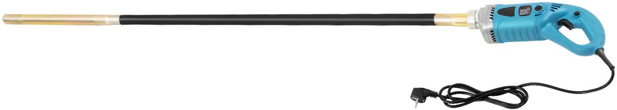 ELVENTO Betontrilnaald - Betonvibrator - Trilnaald voor beton - 4300 TPM - 1300 W - 220 V - 50 Hz - Blauw - Geluidsarm ontwerp