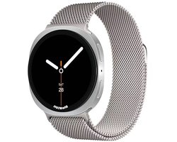 Stravo Milanese magnetisch bandje – Geschikt voor Samsung Galaxy Watch 9 (40/44mm) / Watch 8 (40/44mm) / 8 Classic (46mm) – Luxe Milanees Horlogebandje – Starlight