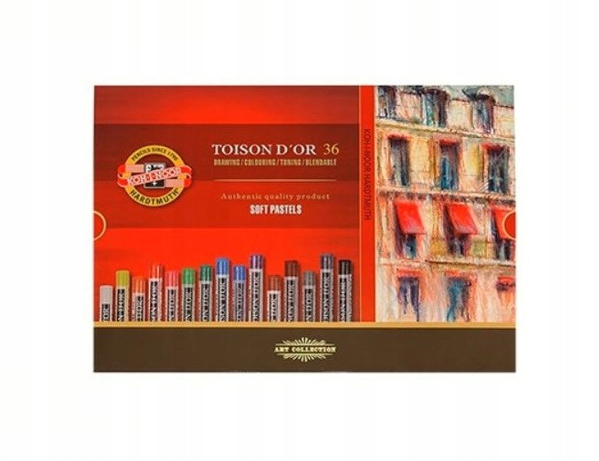 Koh-I-Noor Droge Pastels 36 Kleuren - School & Creatief