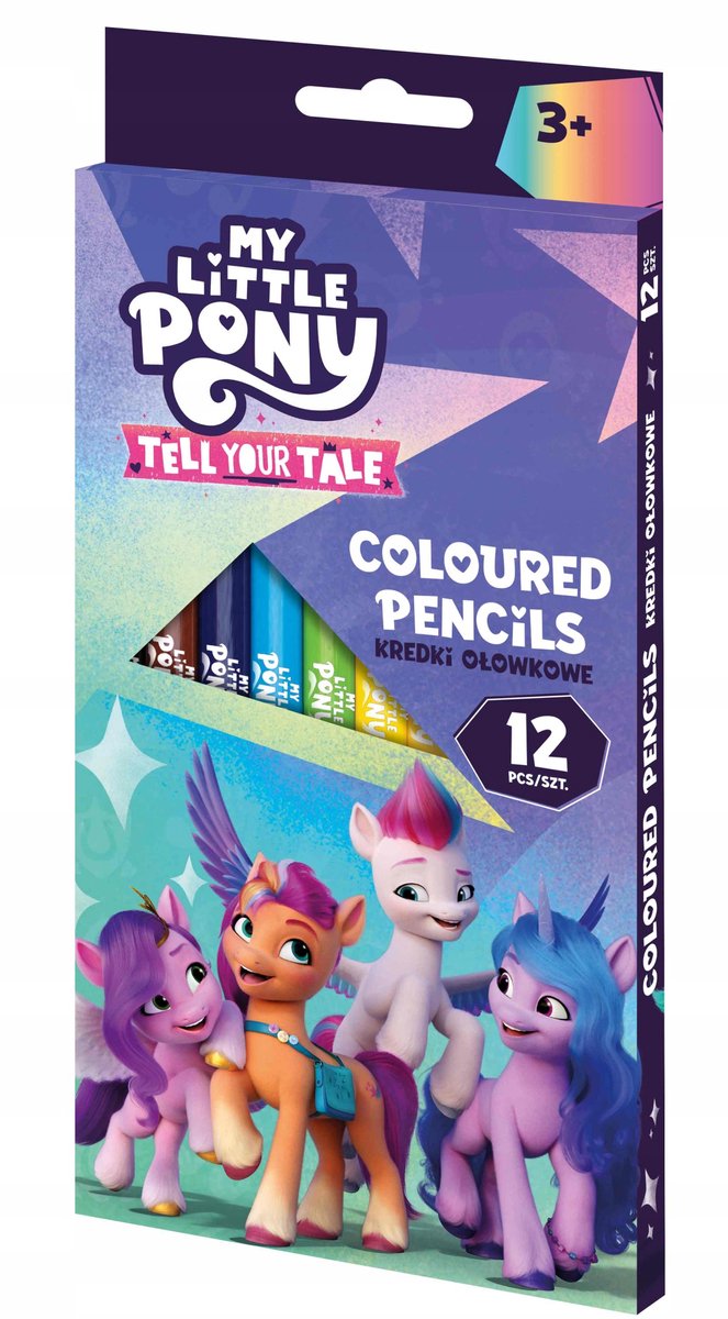 My Little Pony Kleurpotloden 12 Stuks - Driehoekig & Zacht