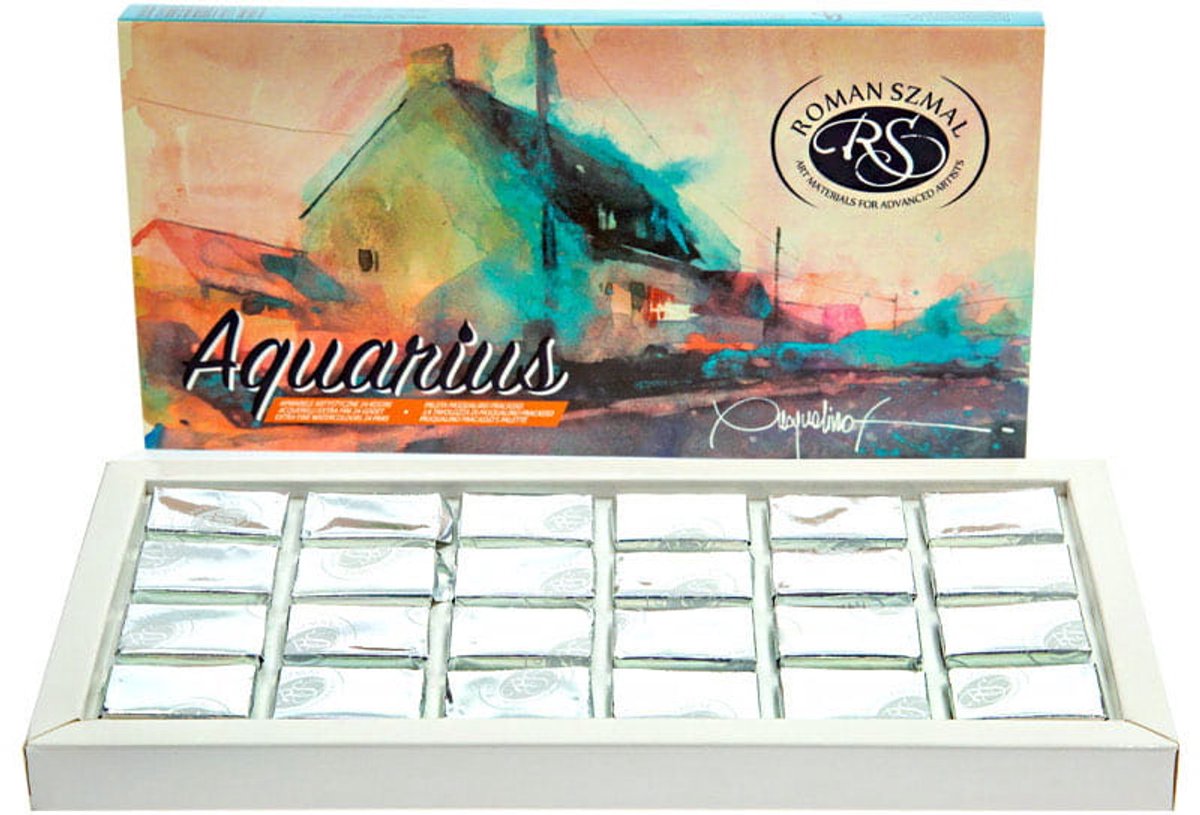Aquarius Pasqualino Fracasso aquarelverfset - 24 kleuren