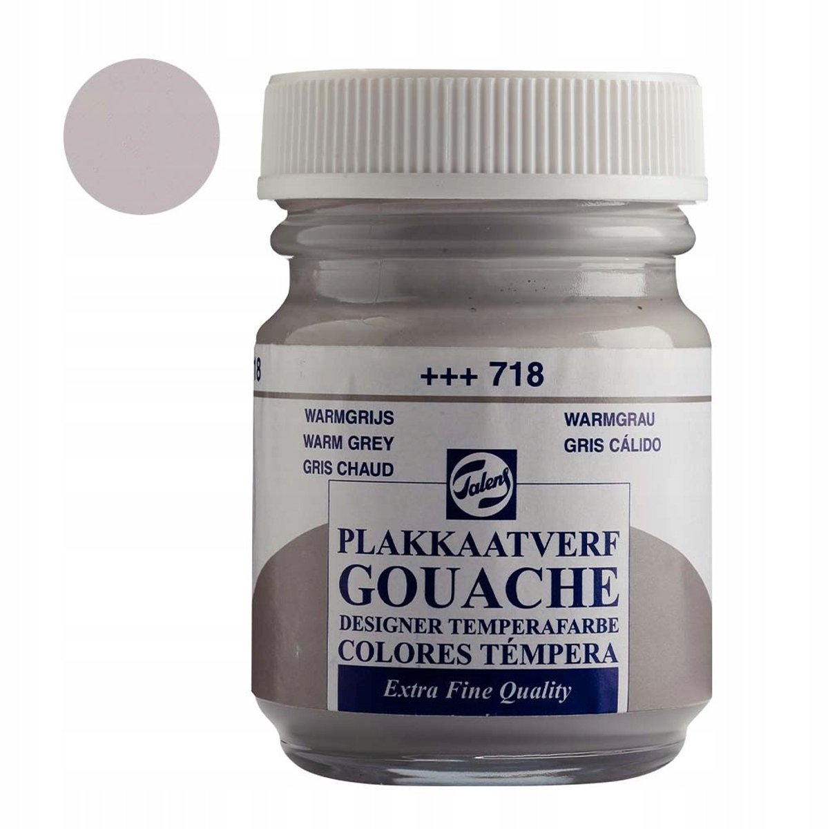 Talens Gouache Verf 718 Warm Grijs 50 ml
