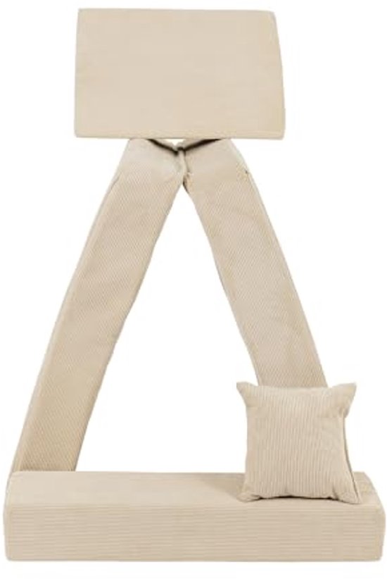 Kindersofa Corduroy - Gestoffeerde Meubels voor de Kinderkamer, Beige van Lifetime Kidsrooms — afbeelding 3