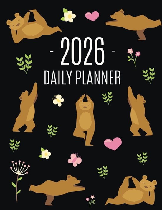 Yoga Bear Planner 2026 - cover