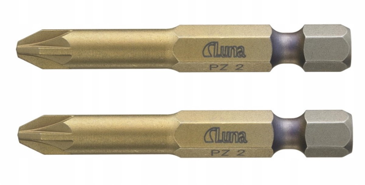 Luna Torsiebit PZ2 Prime 50mm (2 stuks) - Duurzaam & Sterk