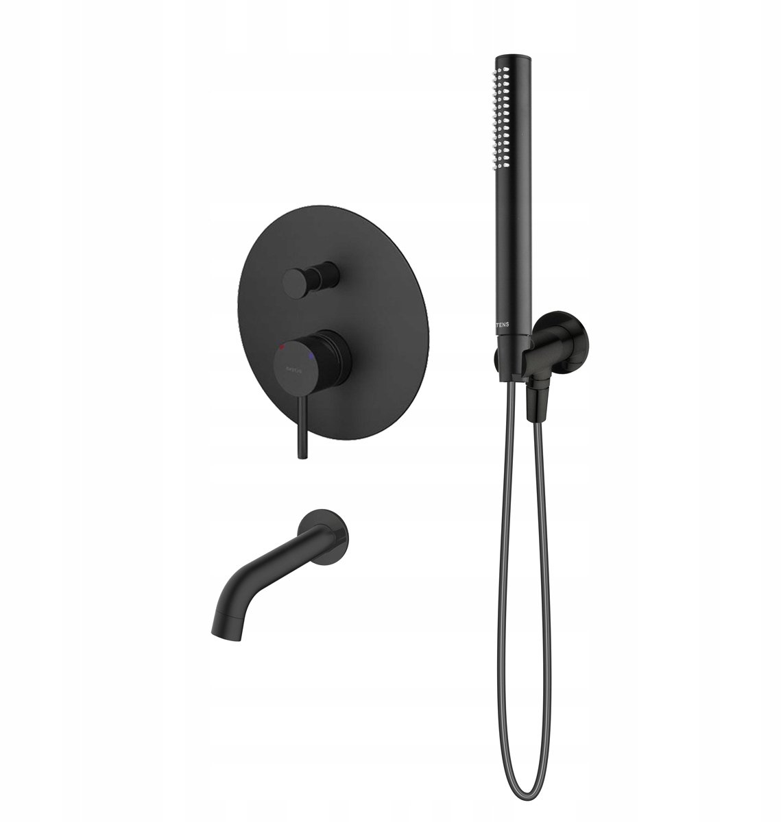 Oltens Molle Douche-badkraan Set Mat Zwart Inbouw