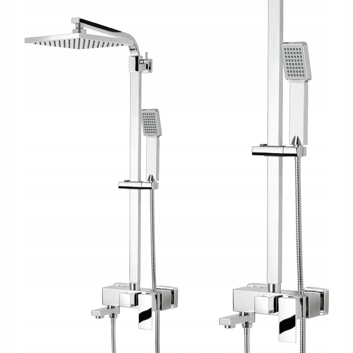 Douche-badset met Wandsysteem en Baduitloop