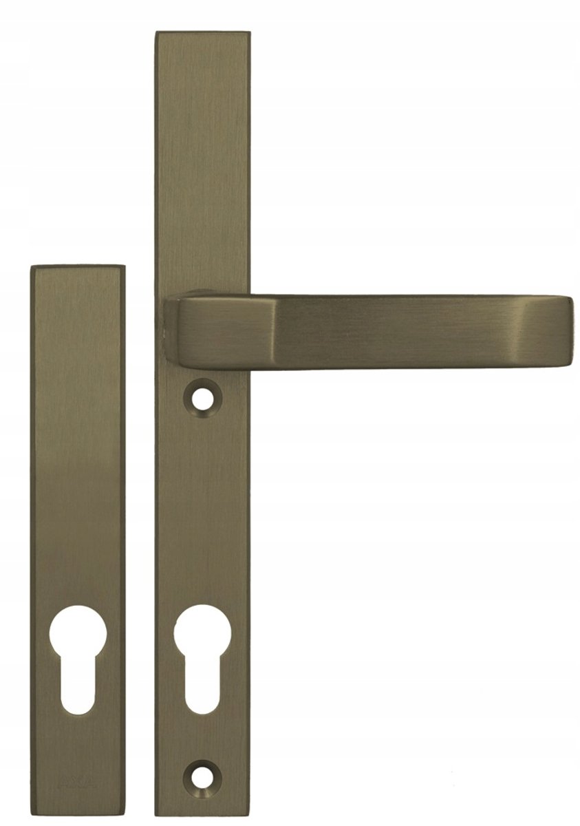 AXA Solo Slim Plus Buitendeurkruk Oud Goud 92mm