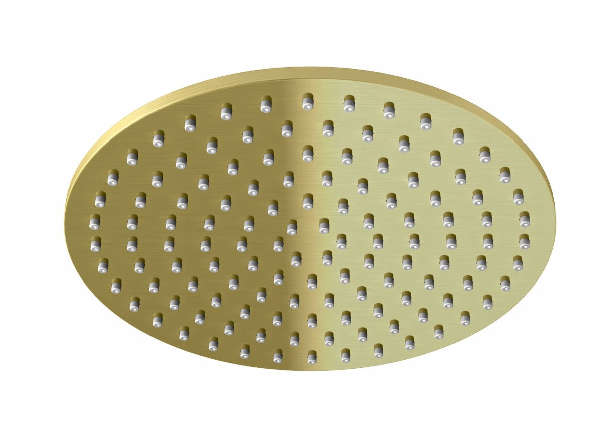 KOHLMAN EXPERIENCE GOLD BRUSHED Douchekop 25cm Goud Geborsteld