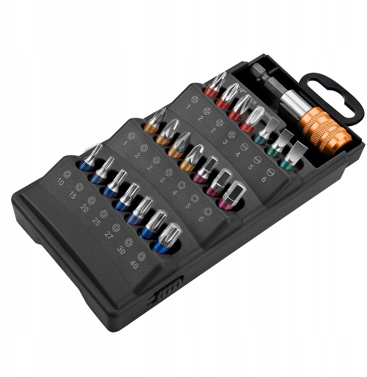 NEO TOOLS Schroefbitset 22 Delen met Magnetische Houder