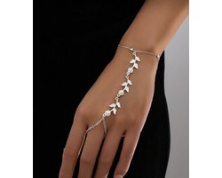 Handsieraad - handketting - statement armband - all Around Bracelet - all over bracelet - mystic armband - gecombineerde armband - bracelets - iconic - armband - armband dames - forever connected armbanden - handchain - hand chain - handketting