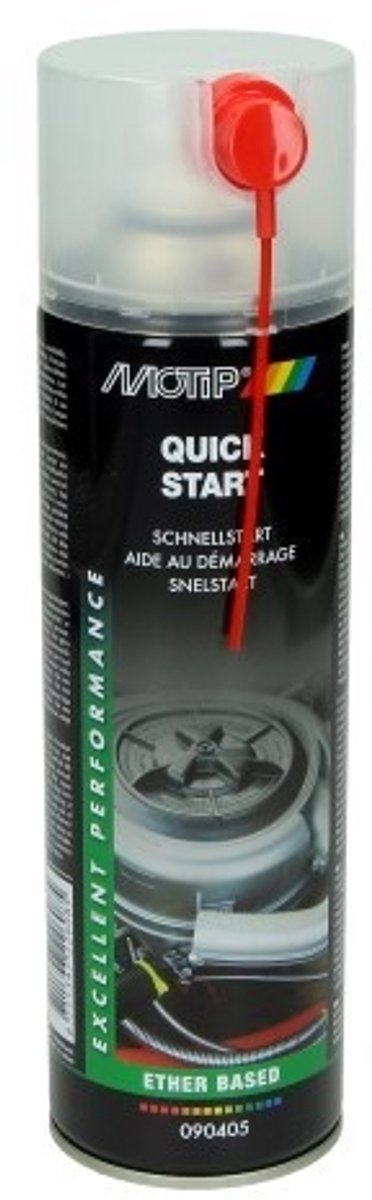 Motip snelstart - Spuitbus 500ml - Bij startproblemen