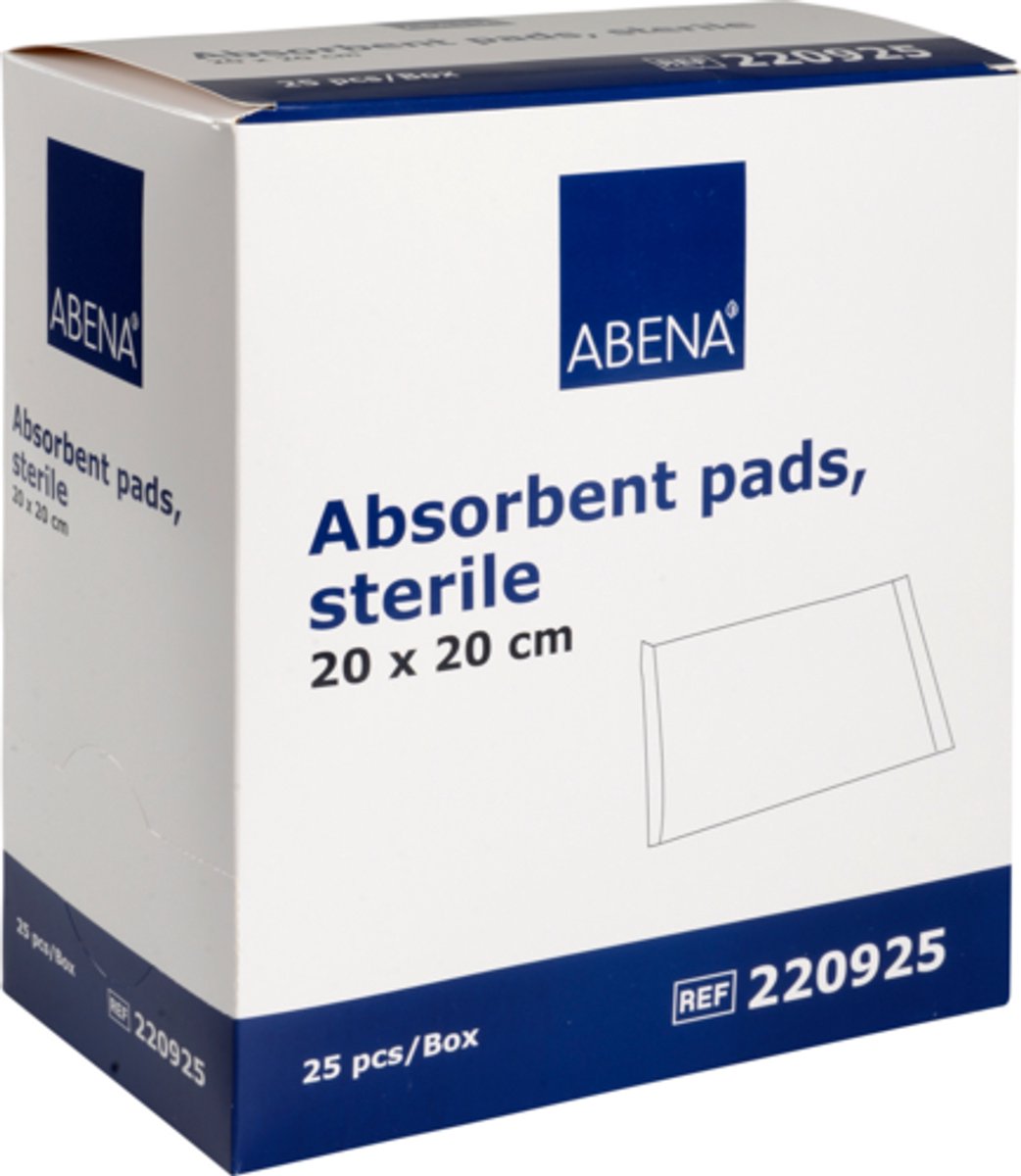 Abena Gaaskompres - 25 Stuks - Steriel Wondkompres - Absorberend Verbandgaas - 20 x 20 cm