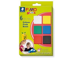 Fimo Kids Modelleermassa Kleurpakket voor Kinderen - 6 Blokken van 42 g
